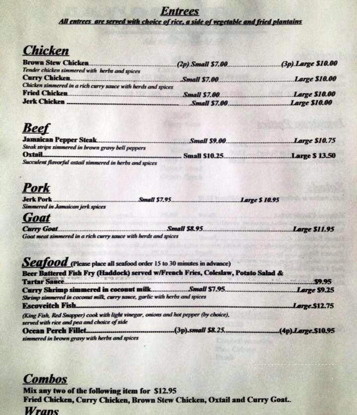 Kalypso - Buffalo, NY menu_pic
