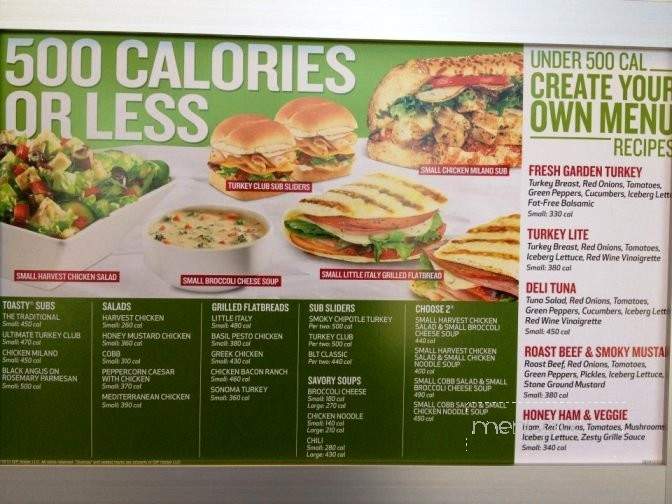 Quiznos Subs - Warrensburg, MO menu_pic