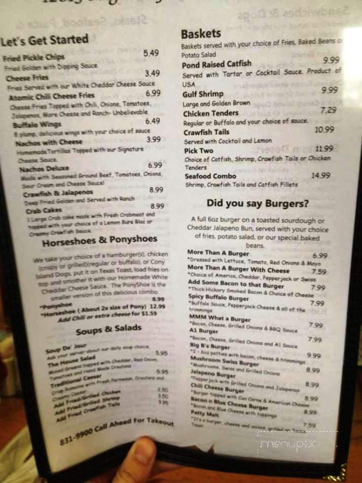 Andy's 49er - Gulfport, MS menu_pic