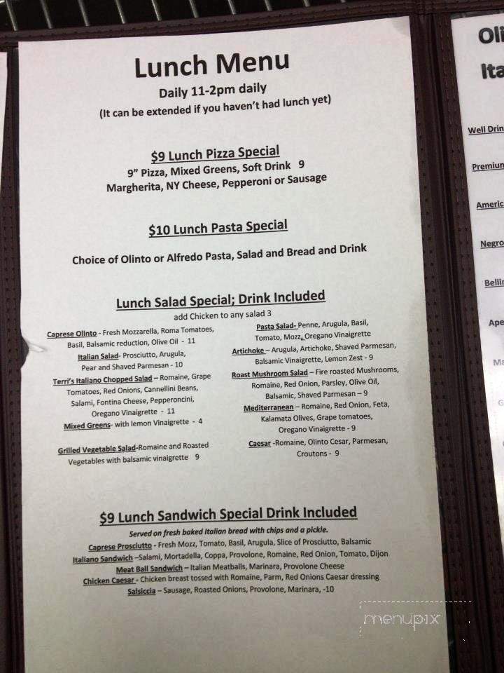 Pizzeria di Olinto - Centennial, CO menu_pic