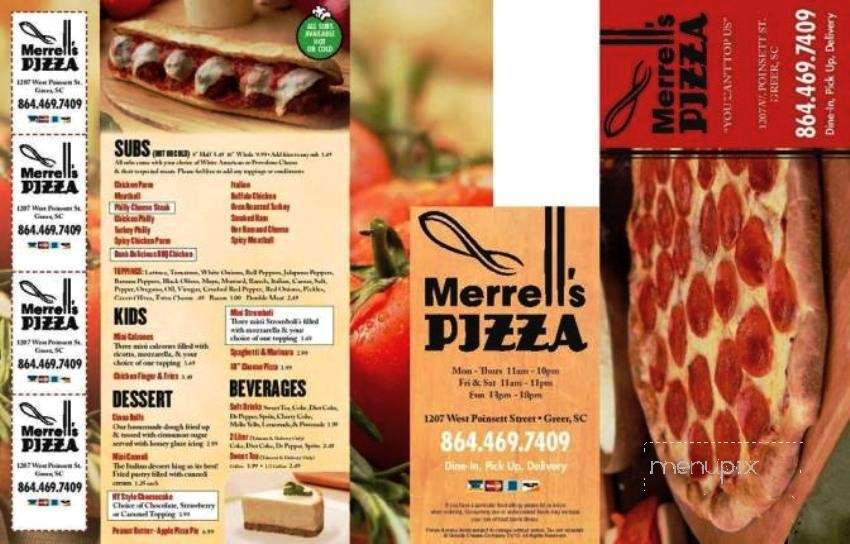 /380161667/Merrells-Pizza-Greer-SC - Greer, SC