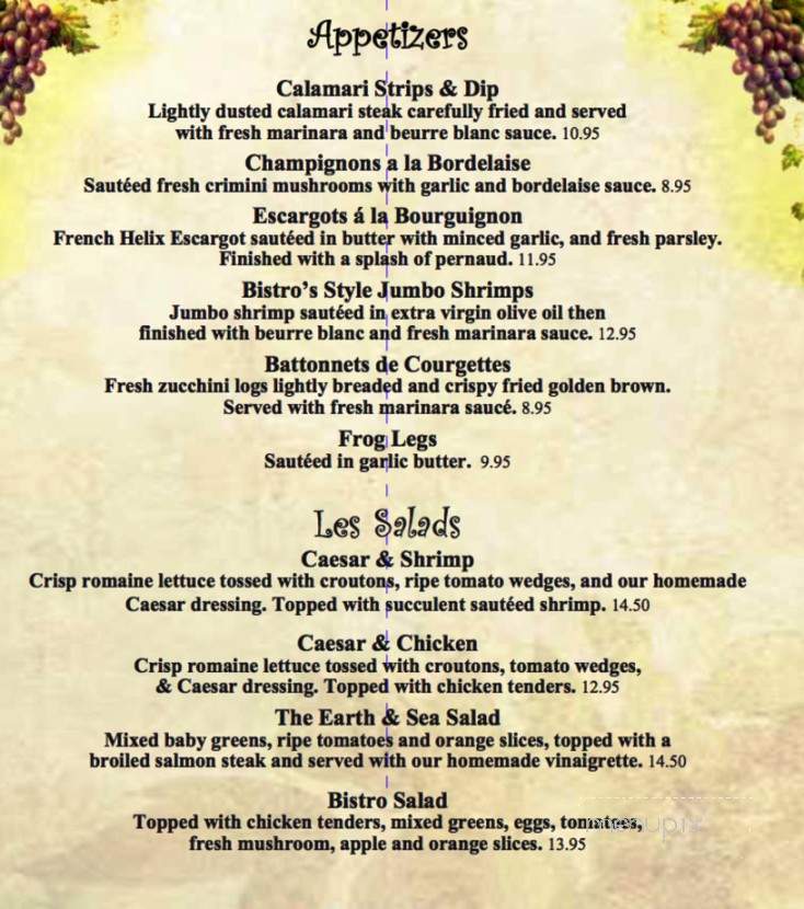 Le Bistro - Upland, CA menu_pic