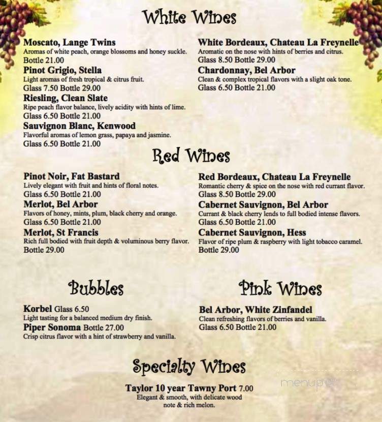 Le Bistro - Upland, CA menu_pic