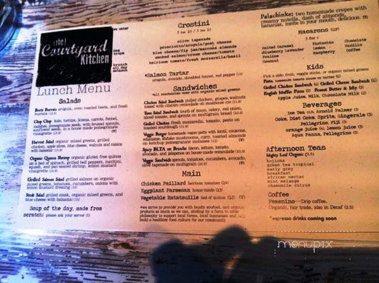 The Courtyard Kitchen - Santa Monica, CA menu_pic