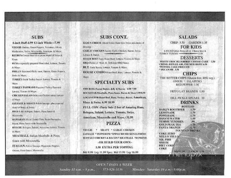 Fulton Sub Shop - Fulton, MO menu_pic