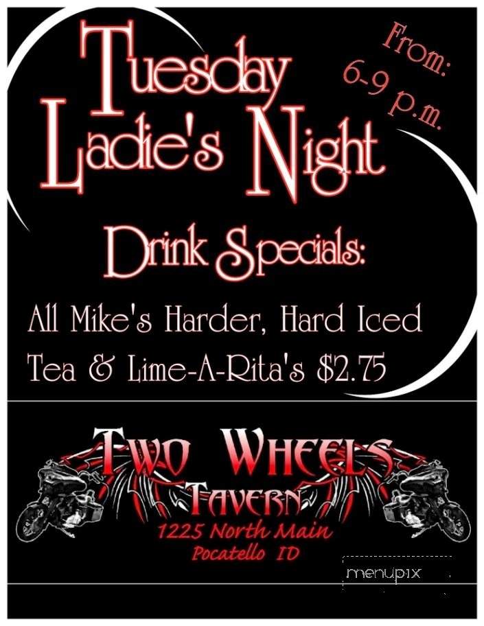 Two Wheels Tavern - Pocatello, ID menu_pic