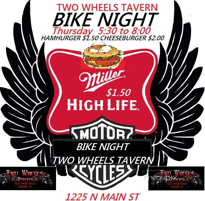 Two Wheels Tavern - Pocatello, ID menu_pic