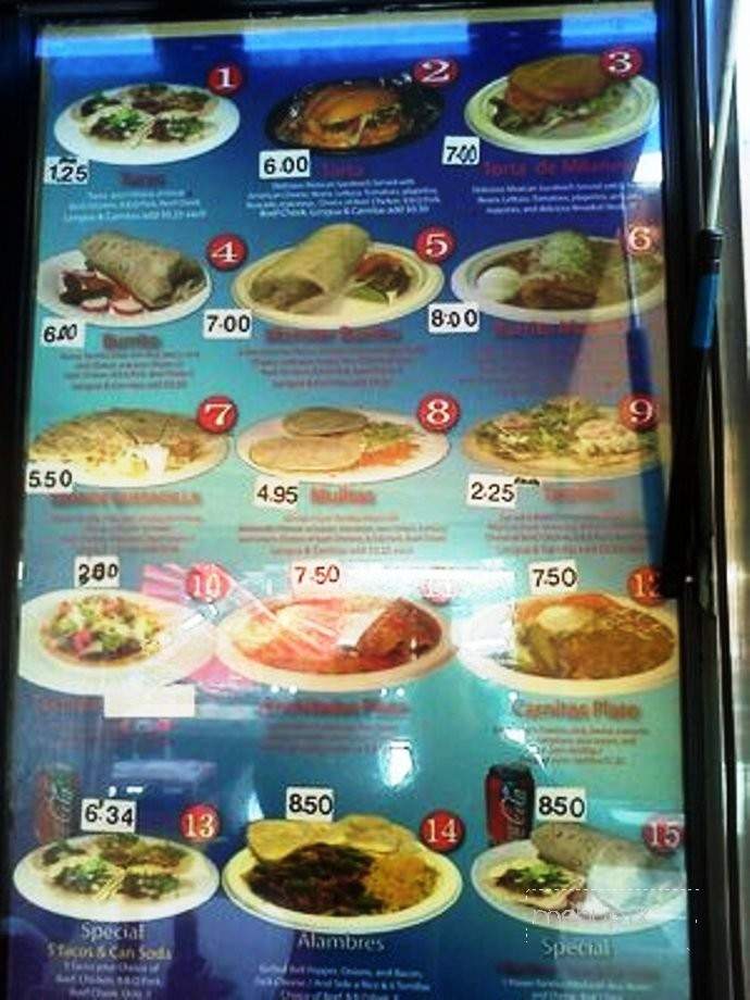 El Burrito Majado - Kirkland, WA menu_pic