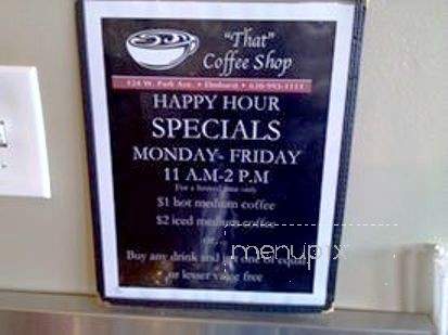 That Coffee Shop - Elmhurst, IL menu_pic