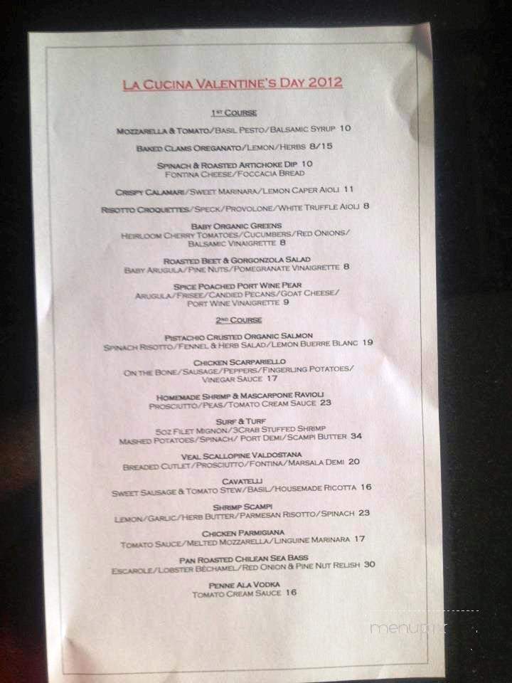 La Cucina - Hewlett, NY menu_pic