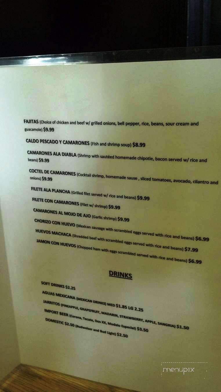 Taqueria Juanes - Moore, OK menu_pic