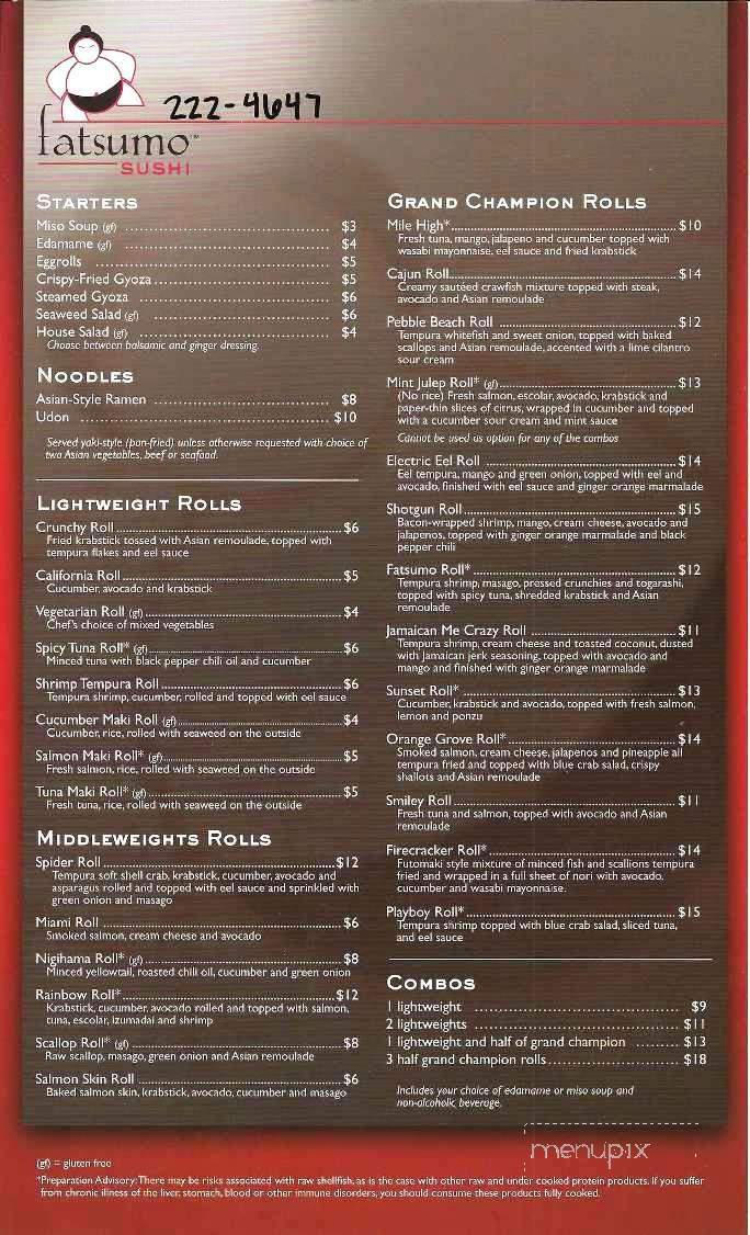 Fatsumo Sushi - Pass Christian, MS menu_pic