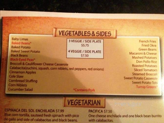 Don Pollo Country Cooking - Dahlonega, GA menu_pic