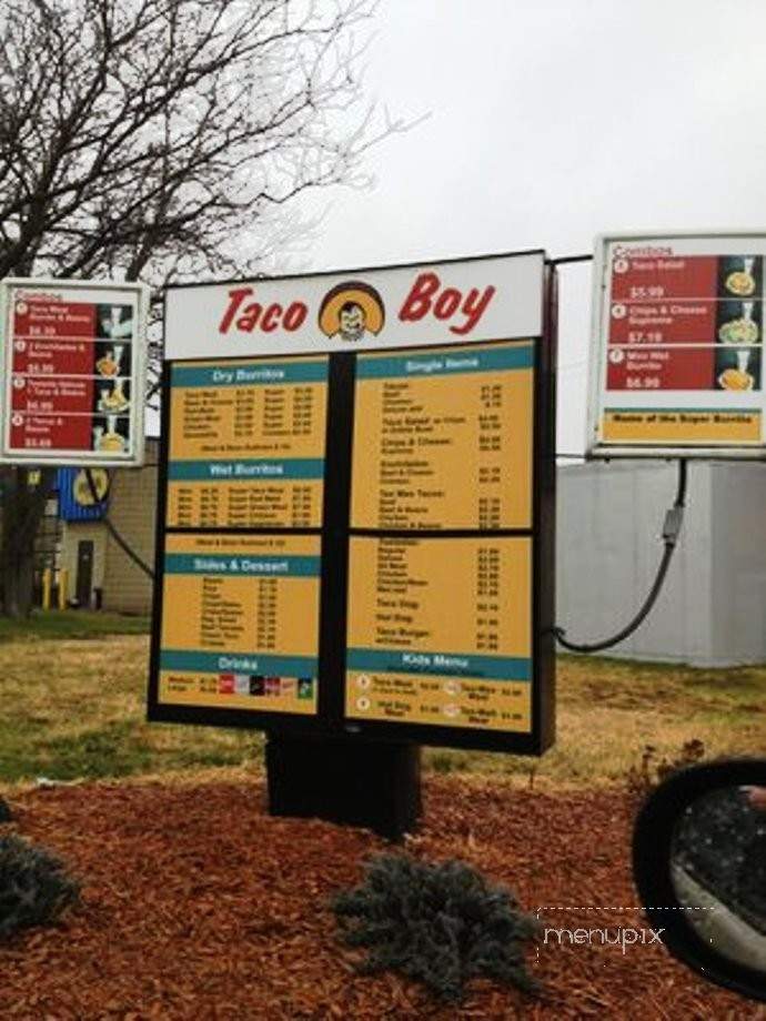 Taco Boy - Plainwell, MI menu_pic