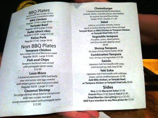/380162660/101-Hawaiian-BBQ-Menu-Crescent-City-CA - Crescent City, CA