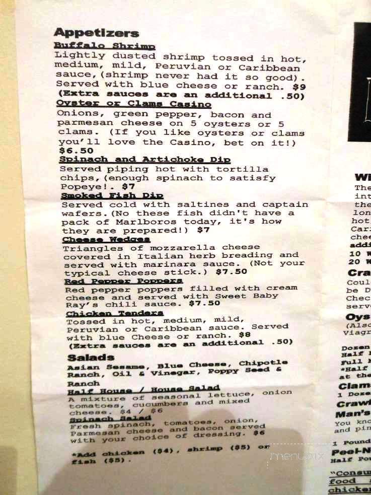 Half Moon Raw Bar - Jacksonville Beach, FL menu_pic