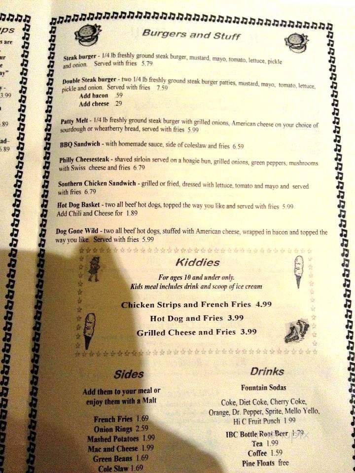 My Friends Place - Greenville, KY menu_pic