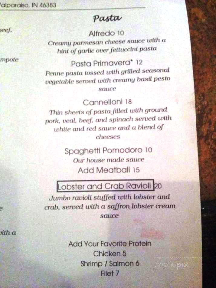 Tommy B's - Valparaiso, IN menu_pic