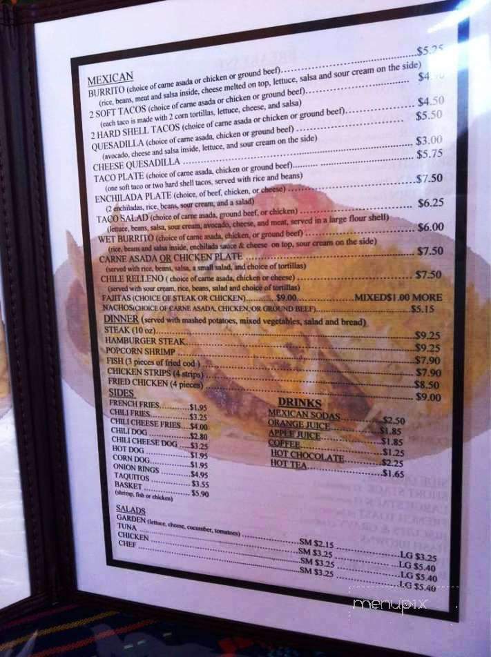 20 Mule Team Cafe II - Edwards, CA menu_pic