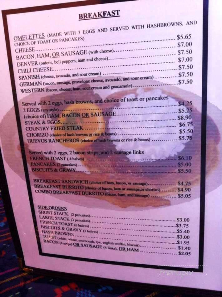 20 Mule Team Cafe II - Edwards, CA menu_pic