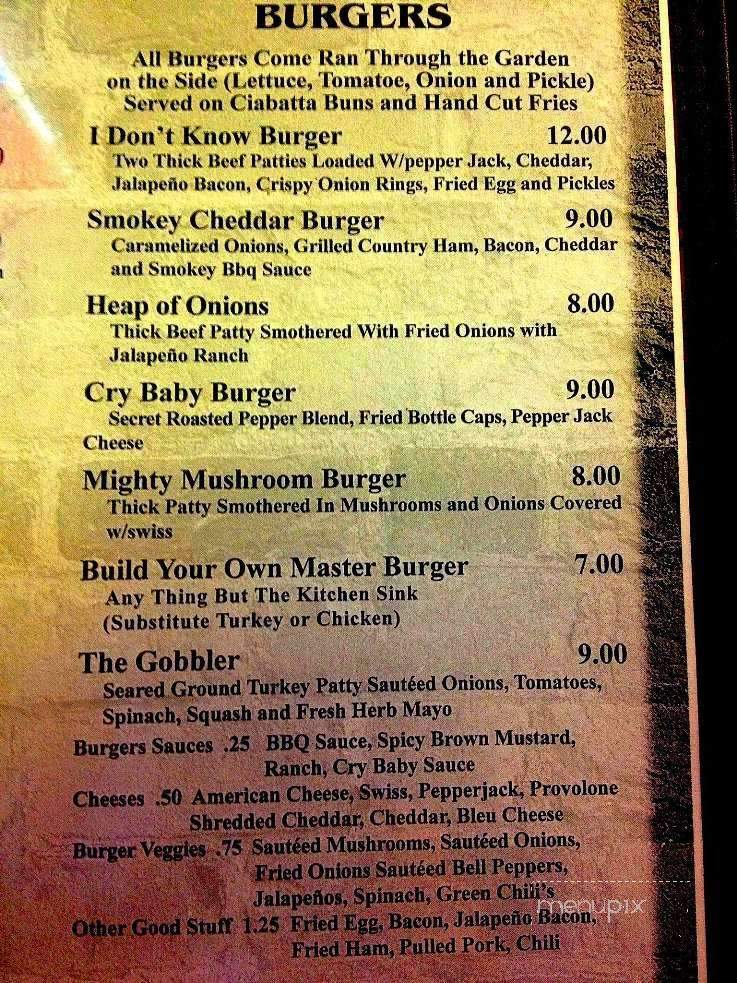 IDK Sports Bar and Grill - Amarillo, TX menu_pic