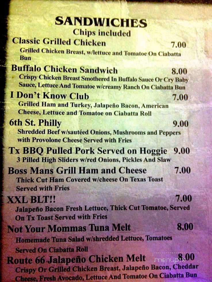 IDK Sports Bar and Grill - Amarillo, TX menu_pic