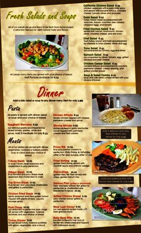 Sammy's Cafe - Upland, CA menu_pic