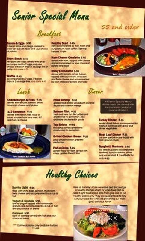 Sammy's Cafe - Upland, CA menu_pic