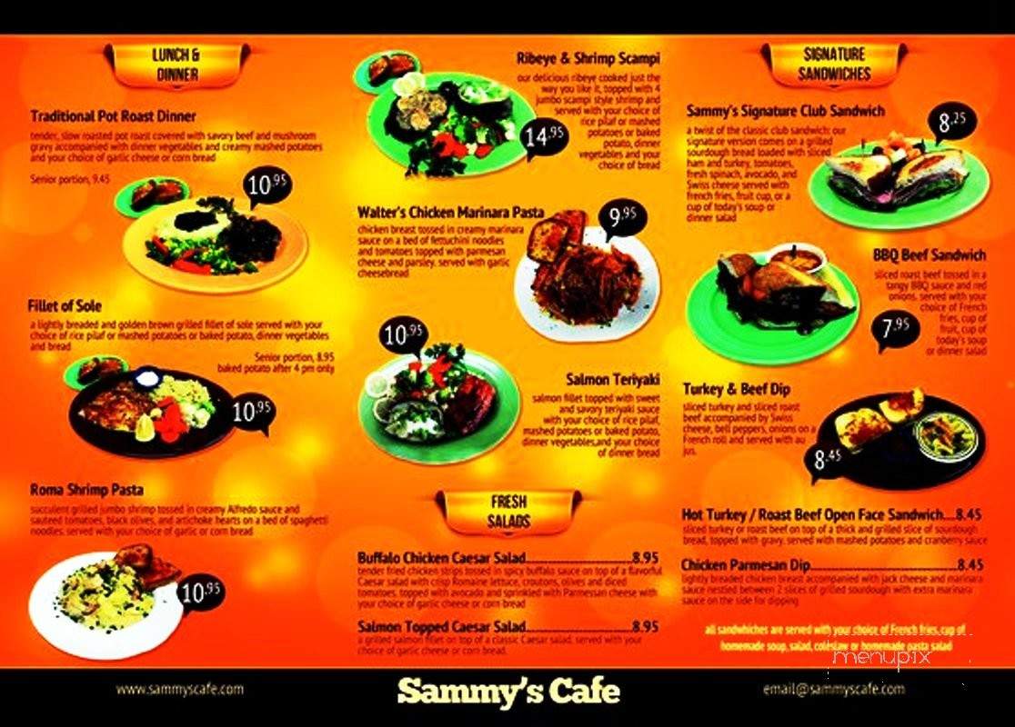 Sammy's Cafe - Upland, CA menu_pic