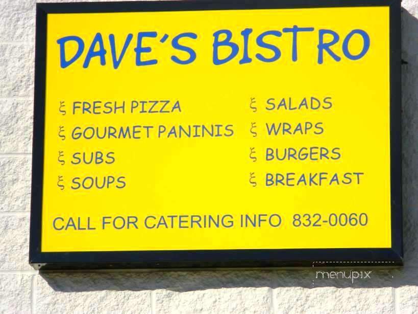 Dave's Deli and Pizza Cafe - Saucier, MS menu_pic