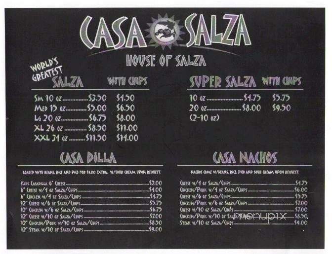 Casa Salza - Spanish Fork, UT menu_pic