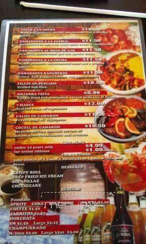 Taqueria Guerrero #3 - Moses Lake, WA menu_pic