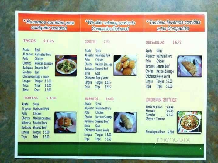 Taqueria San Jose - Grand Rapids, MI menu_pic