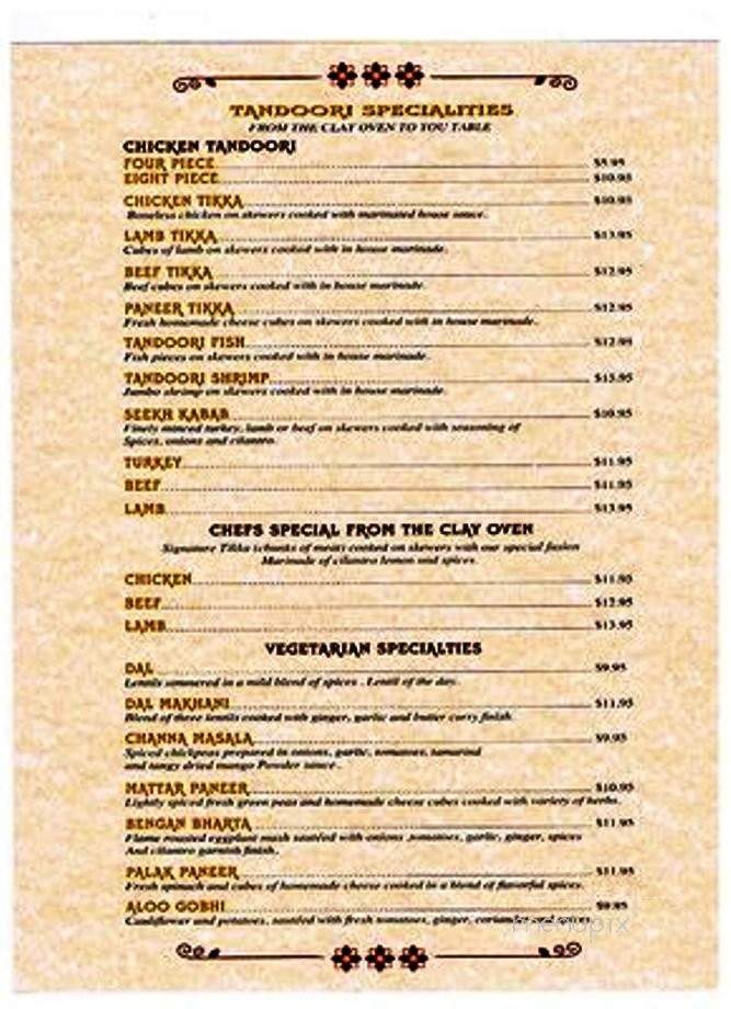 Karma Indian Restaurant - Bishop, CA menu_pic