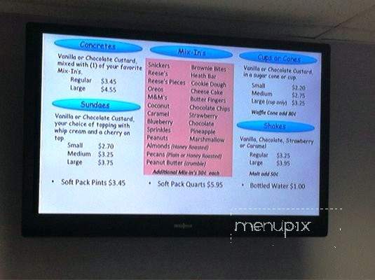 Fergy's Frozen Custard - Cypress, TX menu_pic