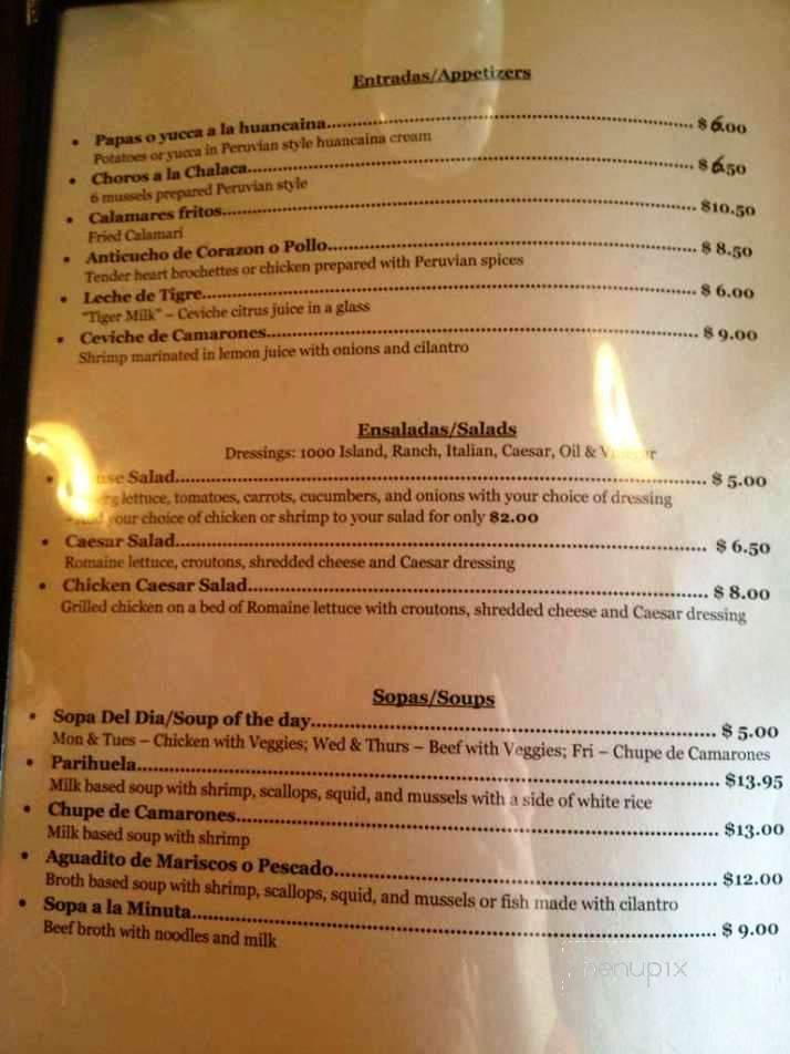 Rustica Latin Restaurant - Athens, GA menu_pic