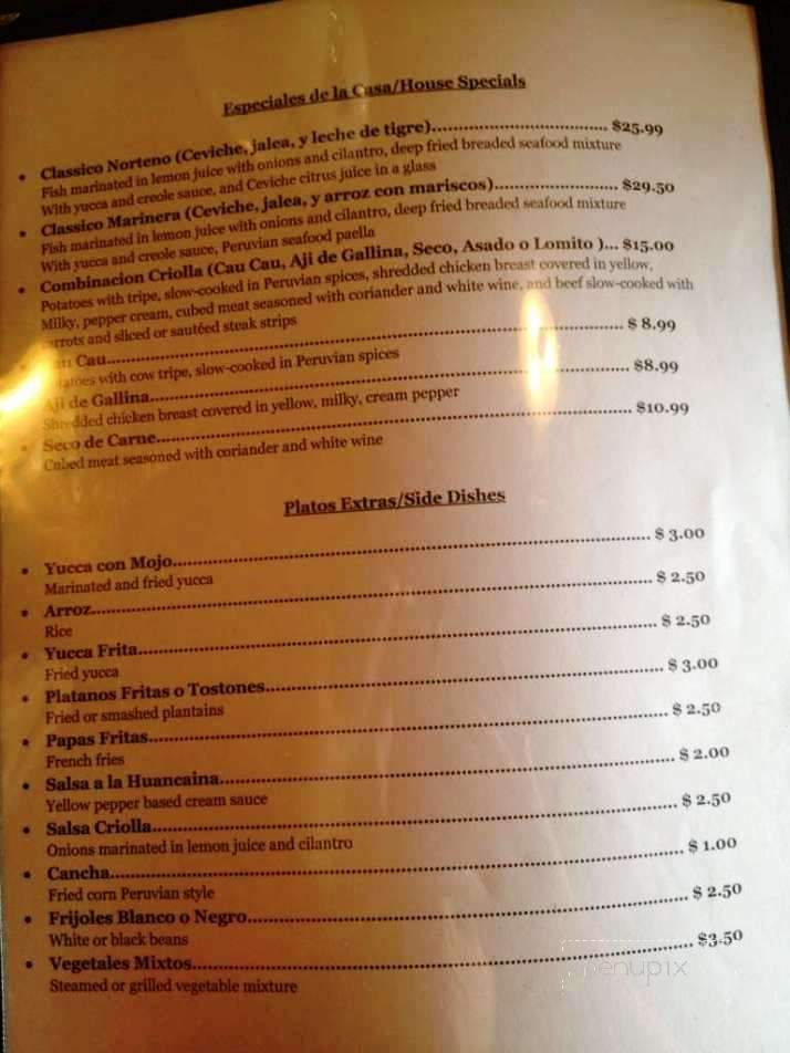 Rustica Latin Restaurant - Athens, GA menu_pic