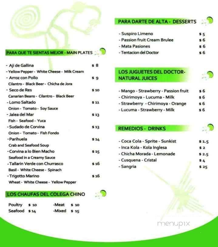 Dr. Limon - Miami, FL menu_pic
