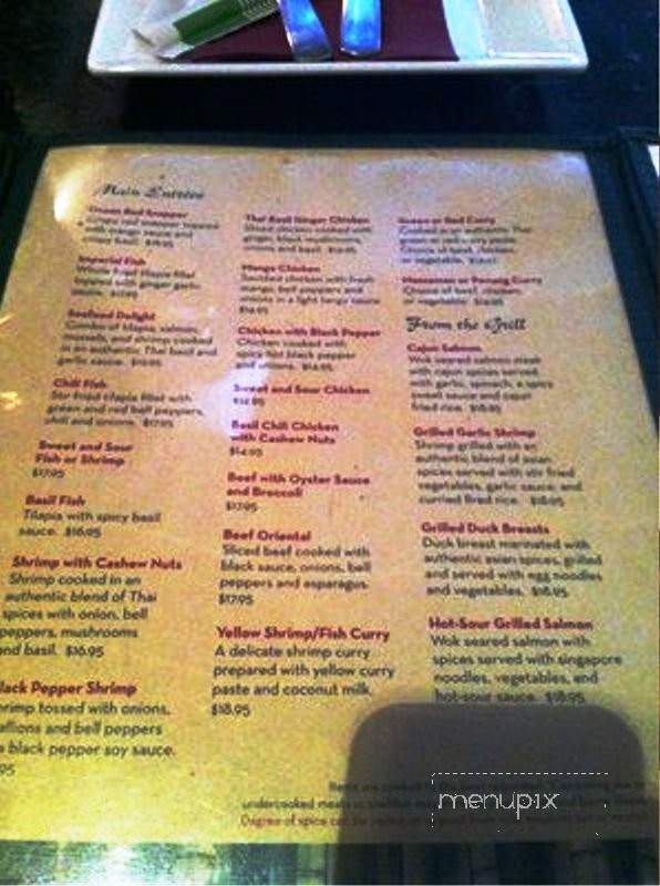 Bamboo Shoot - Chelan, WA menu_pic