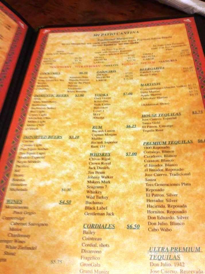 Mi Patio - Slidell, LA menu_pic