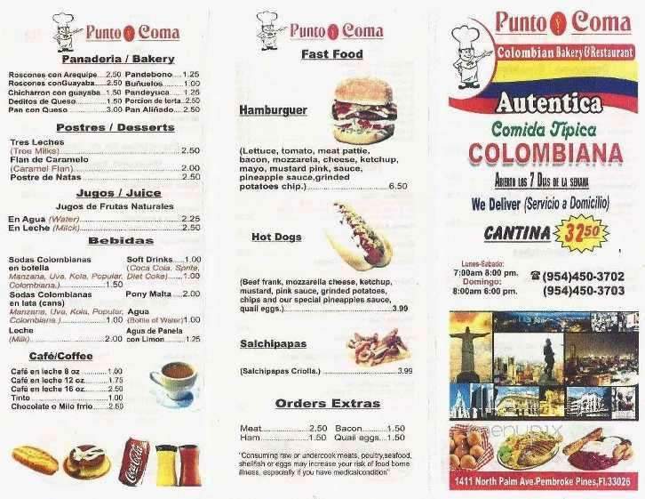 /380164473/Punto-Y-Coma-Colombian-Bakery-and-Restaurant-Pembroke-Pines-FL - Pembroke Pines, FL