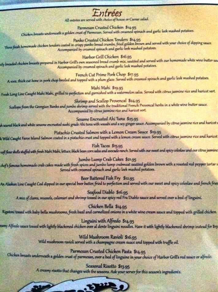 Harbor Grill - Celoron, NY menu_pic