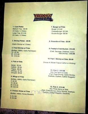 Freddy's Seafood Subs - Clearwater, FL menu_pic