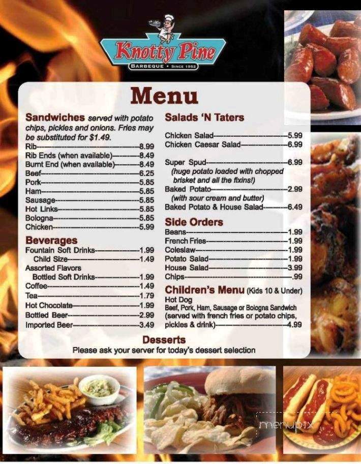 Knotty Pine BBQ - Broken Arrow, OK menu_pic