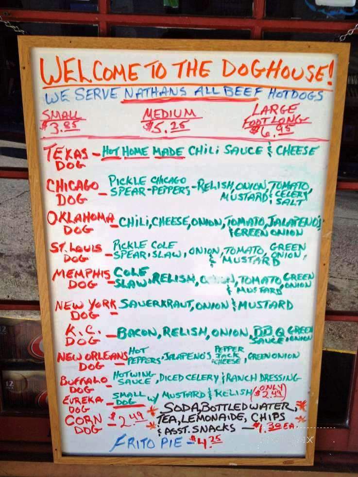 The Dog House - Eureka Springs, AR menu_pic