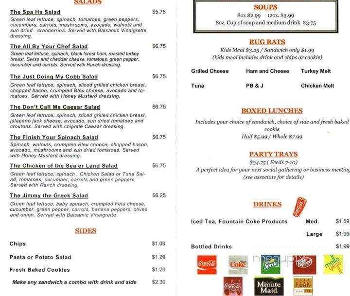 Boo Radley's - Muscle Shoals, AL menu_pic
