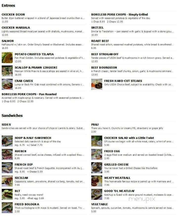 Legends Bar And Grill - Pensacola, FL menu_pic