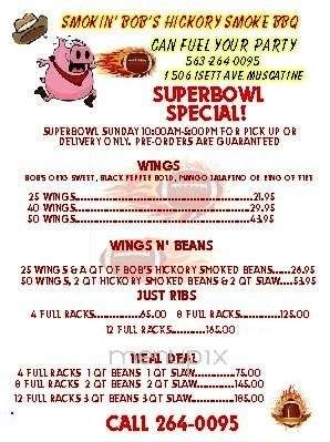 Smokin' Bob's BBQ - Muscatine, IA menu_pic