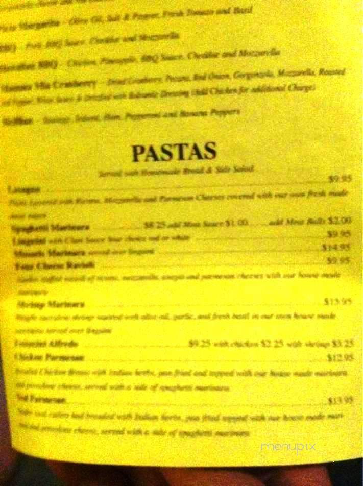 Chris Charlies Pizza More - Franklin, NC menu_pic