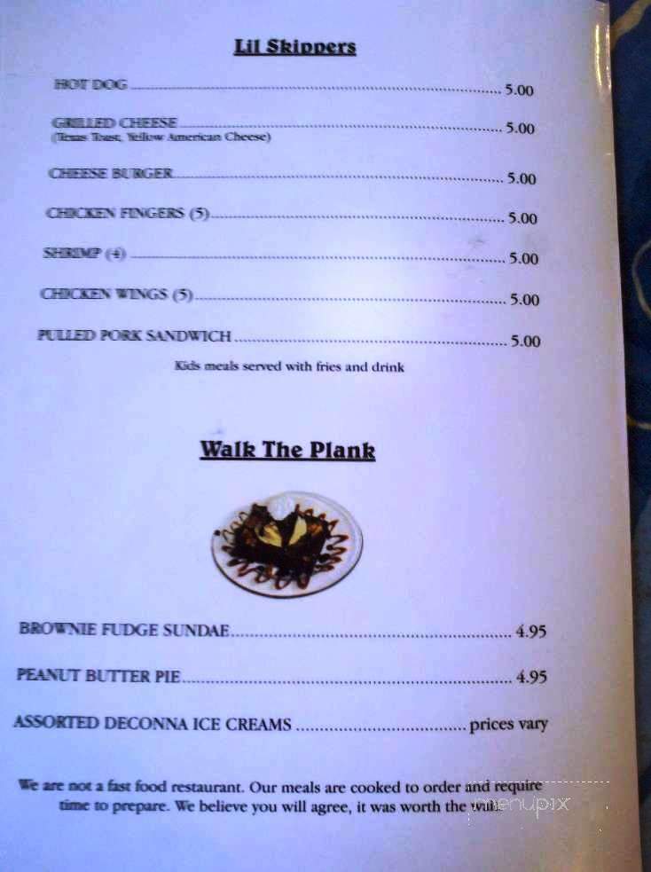Treasure Camp on the Suwannee - Chiefland, FL menu_pic